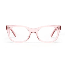 Load image into Gallery viewer, Caddis Bixby Reading Glasses in Clear Pink front view
