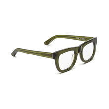 Load image into Gallery viewer, Caddis D28 Reading Glasses in Heritage Green angled view
