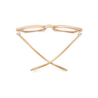 Caddis Miklos Reading Glasses in Polished Bone top view