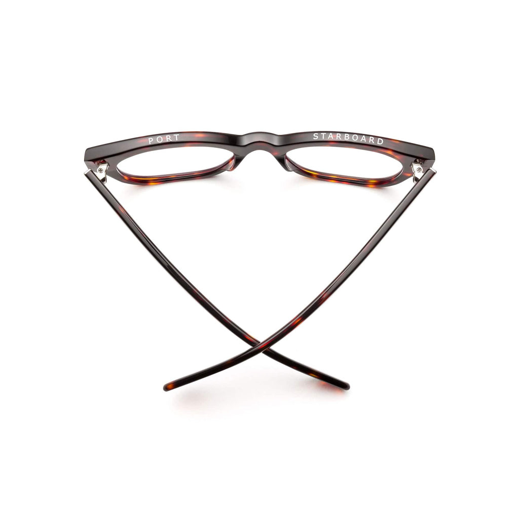 Caddis Miklos Reading Glasses in Turtle top view