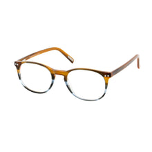 Load image into Gallery viewer, Frank and Lucie Eyecon reading glasses in the colour Deja Blue, angled view
