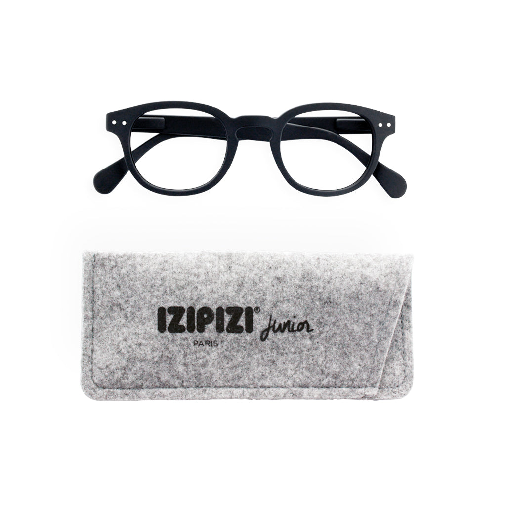 IZIPIZI Junior Screen Reading Glasses #C with Grey Felt Carrying Case