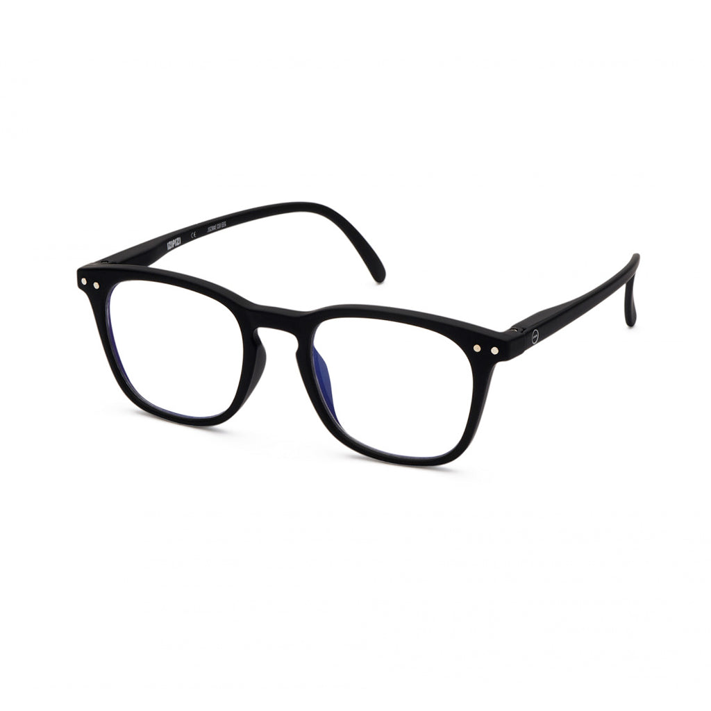 IZIPIZI Junior Screen Reading Glasses #E in Black Angled