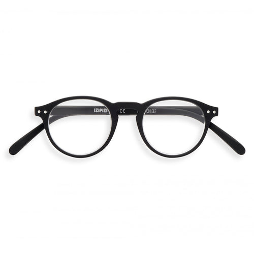 Izipizi Reading Glasses Style A in Black Front View