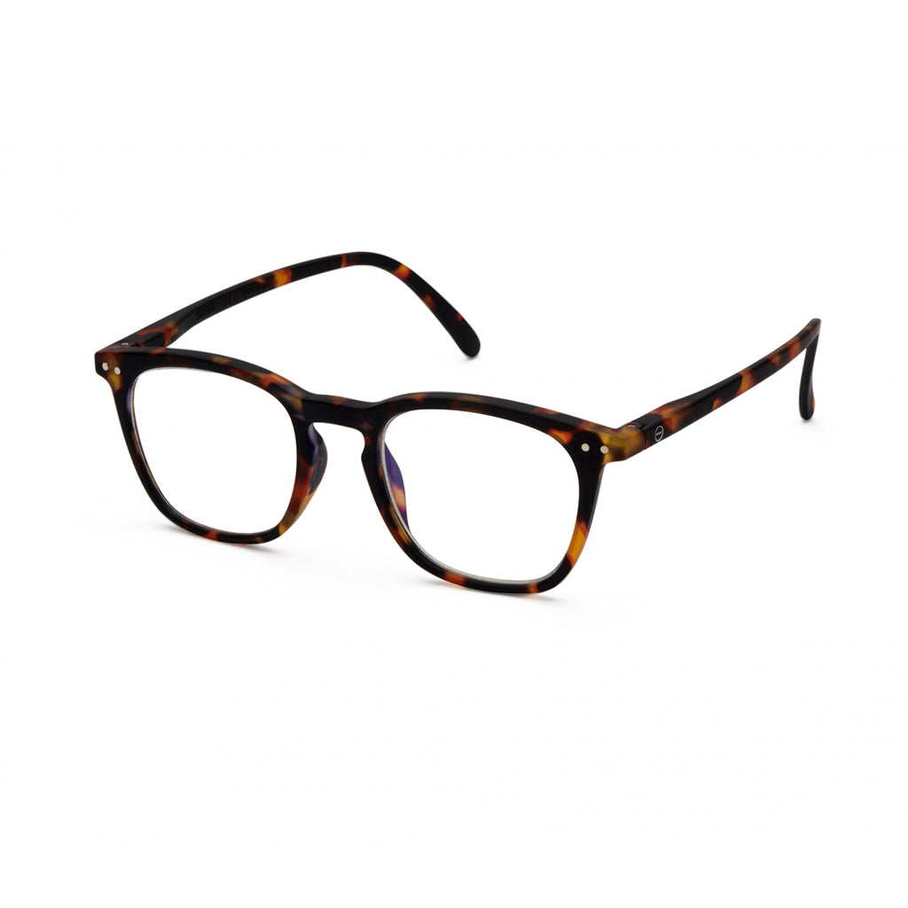 Izipizi Reading Glasses E in Tortoise Angled View