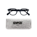 Izipizi Screen Reading Glasses C in Black with Grey Felt Carrying Case