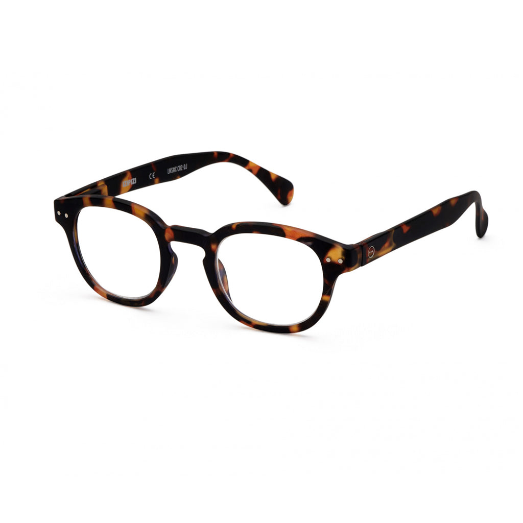 Izipizi Screen Reading Glasses C in Tortoise angled view