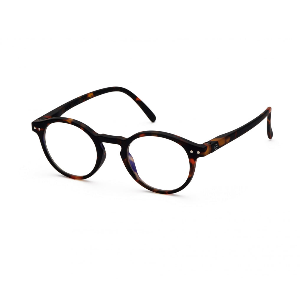 Izipizi Screen Reading Glasses H in Tortoise angled view