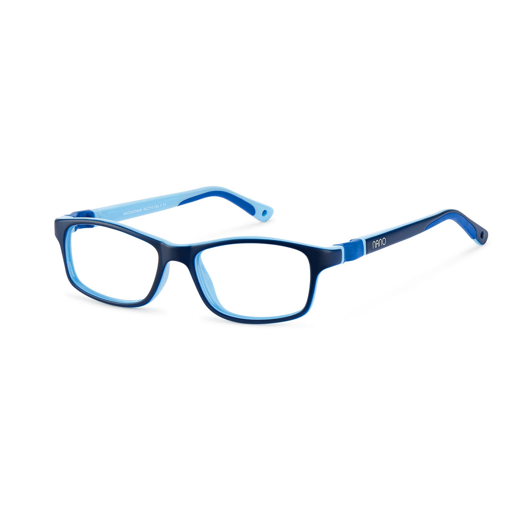 Nano Crew 3.0 Navy/Light Blue angled view