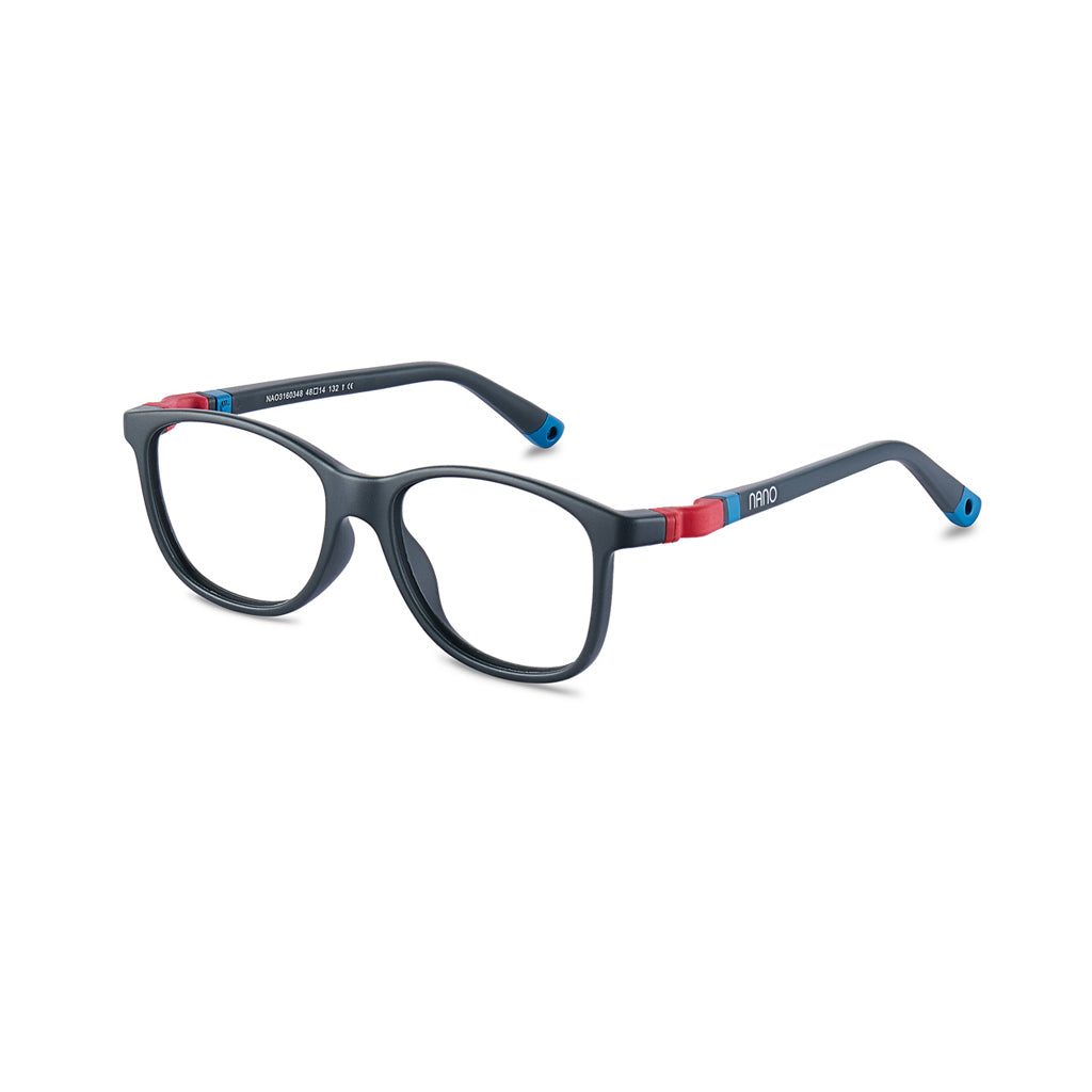 Nano Quest 3.0 Dark Grey/Red/Blue angled view