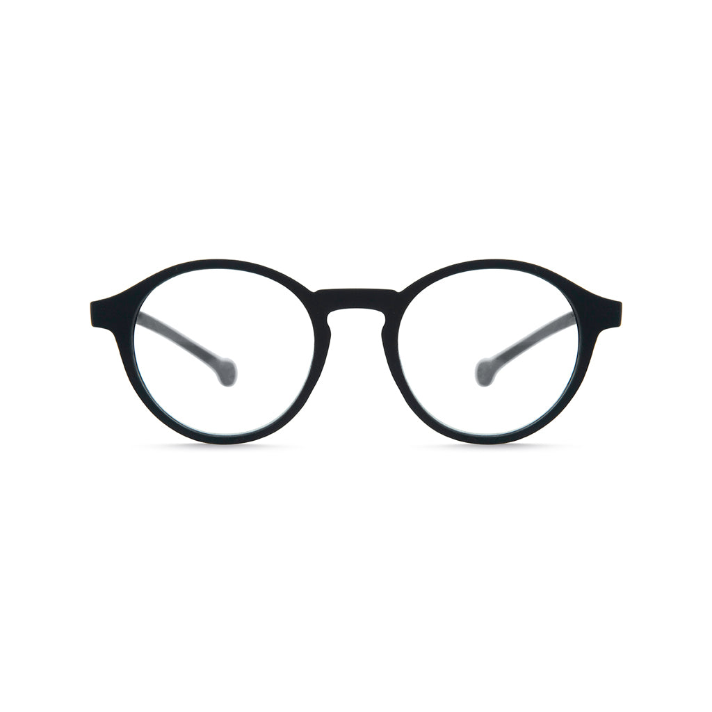 Parafina Volga Reading Glasses in Black front view