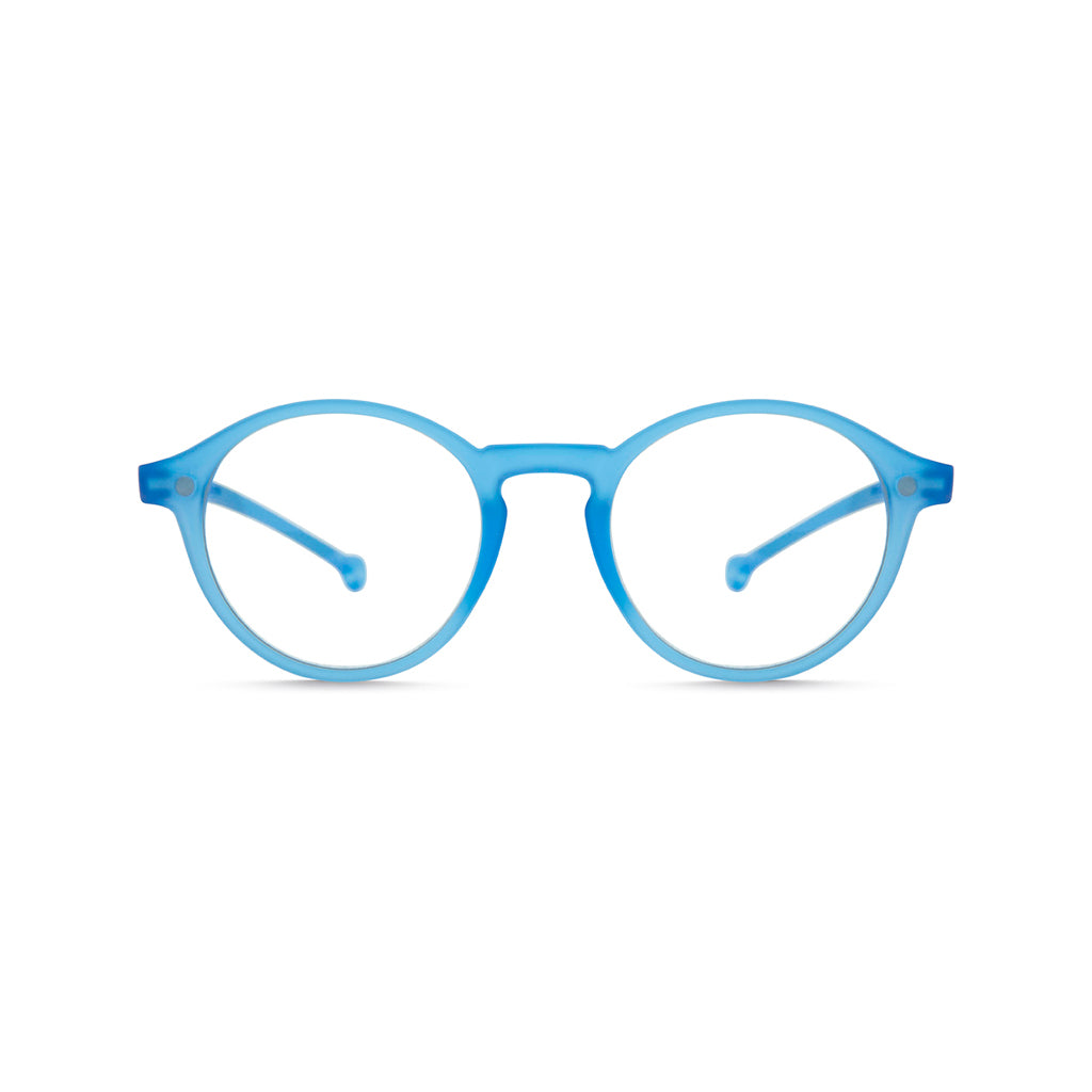 Parafina Volga Reading Glasses in Blue front view