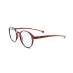 Parafina Volga Reading Glasses in Volcano angled view