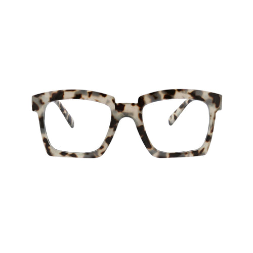 Peepers Readers Standing Ovation Frame in Gray Tortoise front view
