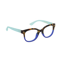 Load image into Gallery viewer, Peepers Walking On Sunshine frame in Tortoise Aqua angled view
