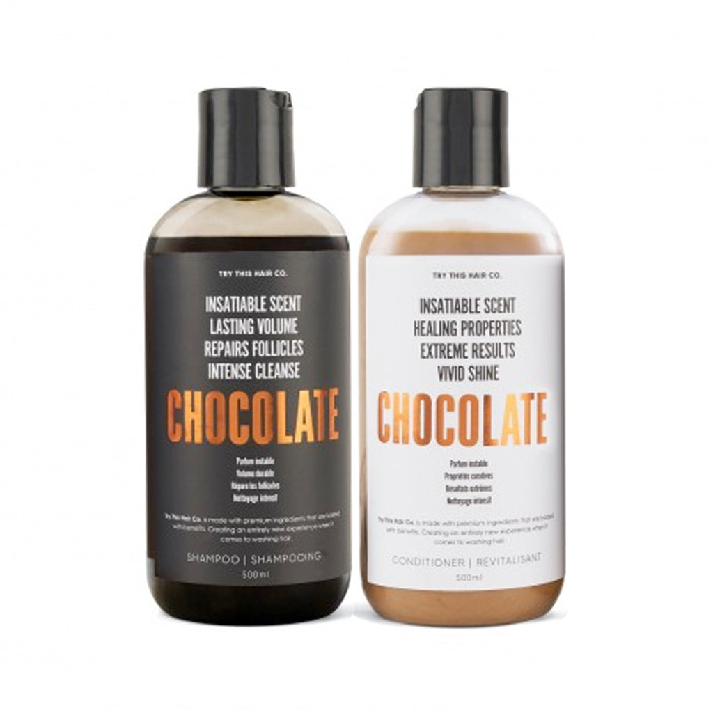 Try This Hair Co. Chocolate Shampoo and Conditioner Hair Care Duo