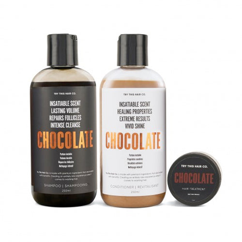 Try This Hair Co. Chocolate Trio - Shampoo, Conditioner and Hair Treatment